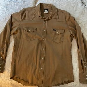 Wrangler western snap front working shirt